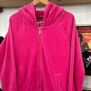 ⭐️Juicy Couture Pink Zip Up size Large